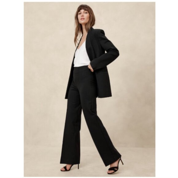 Banana Republic Pants - Banana Republic Ultra High Rise Straight Leg Luxe Ponte Pant  Black #515328 $100